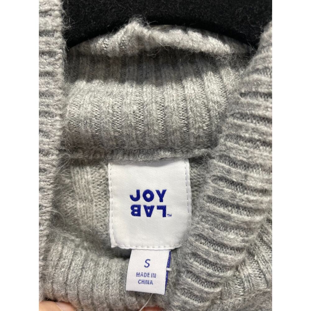 Joy Lab Women's Cropped Sweater Size Small Heather Gray New With Tags - Picture 4 of 8